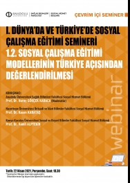"Sosyal Çalışma Eğitimi Modellerinin Türkiye Açısından Değerlendirilmesi"