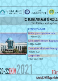 "IX. Uluslararası Türkoloji Kongresi" Türk Kültür ve Medeniyetinin Sürekliliği