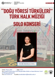 ''Doğu Yöresi Türküleri Türk Halk Müziği Solo Konseri''