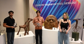  GSF öğrencilerinden Çelik ve Yaşam Heykel Yarışması'nda büyük başarı