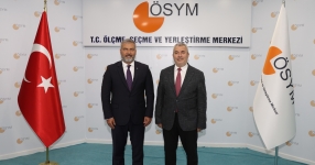  Rektör Adıgüzel, ÖSYM Başkanı Erdoğan’ı ziyaret etti